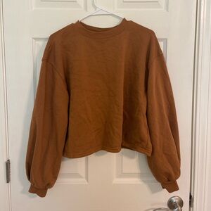 Universal thread size medium brown sweatshirt